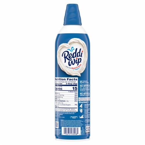 Reddi Wip Extra Creamy Whipped Topping Perspective: back