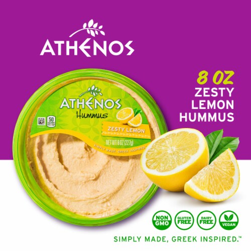 Athenos Zesty Lemon Hummus Perspective: back