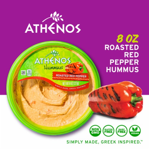 Athenos Roasted Red Pepper Hummus Perspective: back
