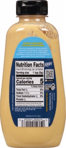 Koop's™ Squeeze Dijon Mustard Perspective: back