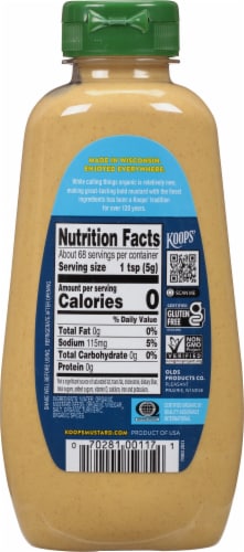 Koops Mustard Organic Dijon Perspective: back
