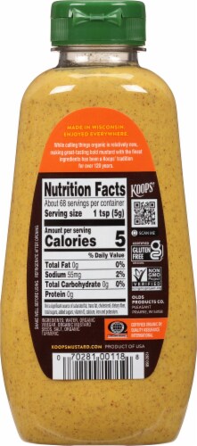 Koops Mustard  Organic Spicy Brown Perspective: back