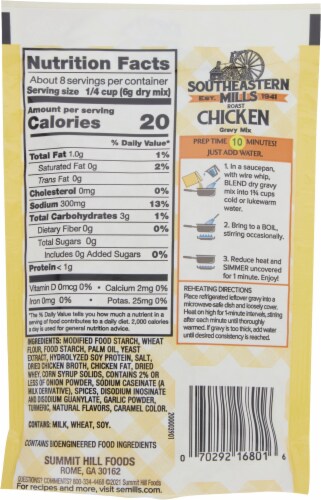 Southeastern Mills Chicken Gravy Mix Perspective: back