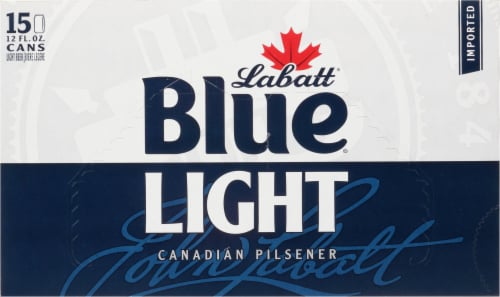 Labatt® Blue® Light Canadian Pilsener Perspective: back
