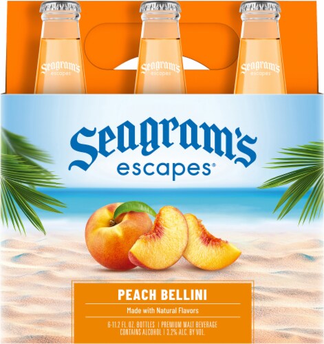 Seagram's Fuzzy Navel Flavored Hard Beverage Perspective: back