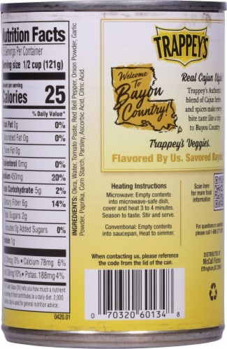 Trappey's® Creole Okra Gumbo Perspective: back