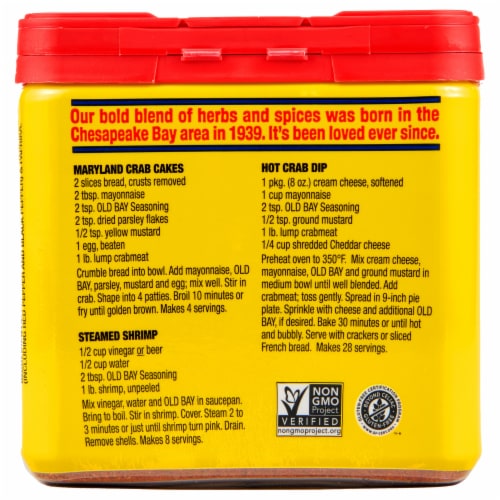 Old Bay Classic Seafood Seasoning Perspective: back
