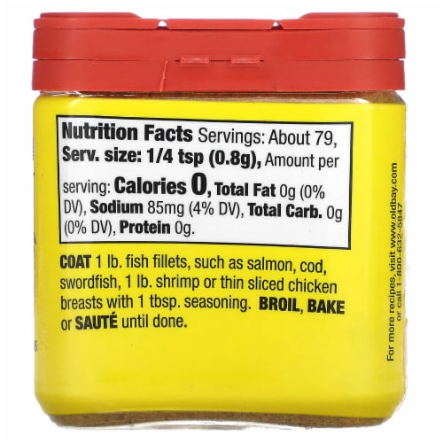 Old Bay® Garlic & Herb Seasoning Perspective: back