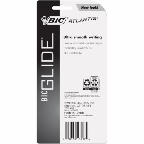 BIC® BICGlide™ Ultra Smooth Writing Ball Pens - Blue Perspective: back