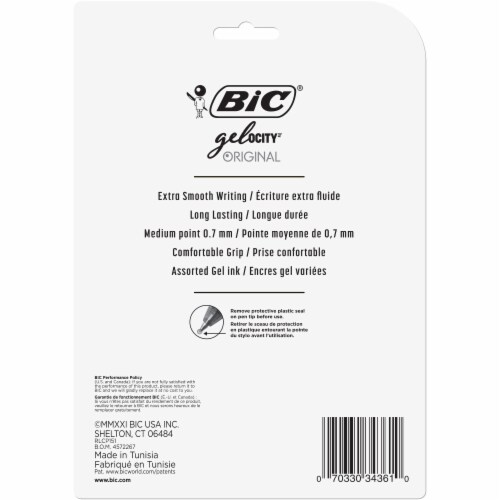 BIC® Gelocity Original Extra Smooth Gel Pens Perspective: back