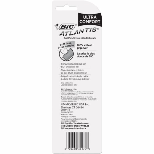 BIC® Glide™ Ultra Comfort Ball Point Pen - Black Perspective: back