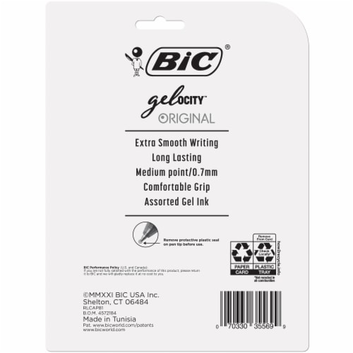 BIC® Gel-ocity® Fashion Gel Pens Perspective: back