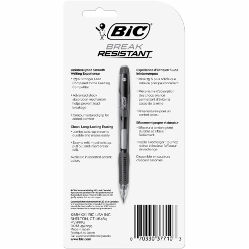 BIC® Break Resistant™ Mechanical Pencils Perspective: back
