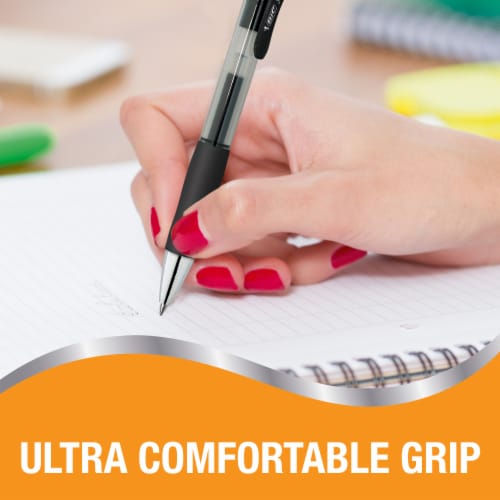 BIC Gelocity Pro Black Gel Pens 4/PK Perspective: back