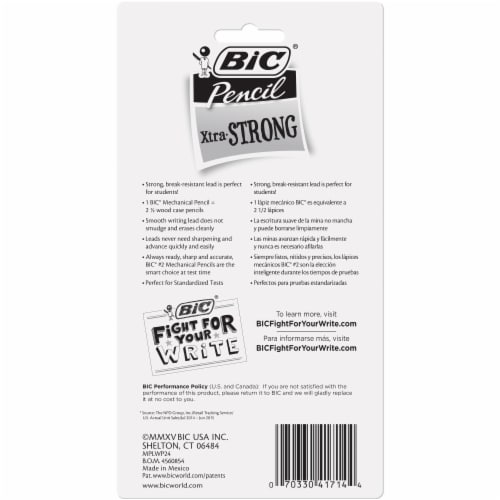 BIC® Xtra-Strong Mechanical Pencils Perspective: back