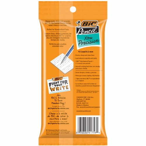 BIC Xtra Precision Fine Point Mechanical Pencils Perspective: back