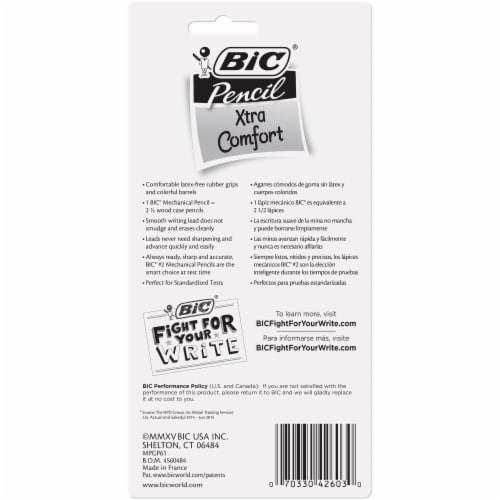 BIC® Xtra Comfort Mechanical Pencils - Assorted Perspective: back