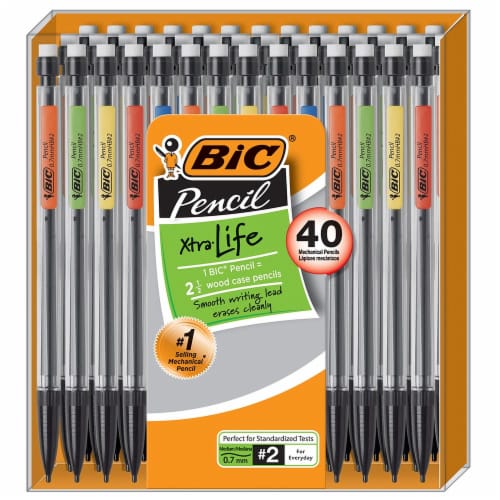 BIC Xtra Life Medium Point #2 Pencils Perspective: back