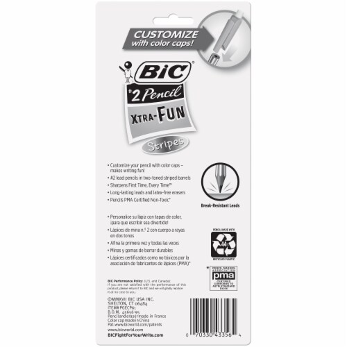 BIC Xtra-Fun Pencils and Caps Perspective: back