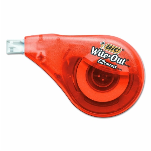BIC Wite-Out Brand EZ Correct Correction Tape, White, 6 Count Perspective: back