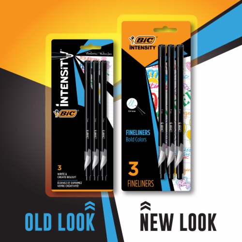 BIC® Intensity Fineliner - Black Perspective: back