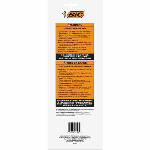 BIC® Classic Edition Extra Long™ Multi Purpose Lighters - Assorted Perspective: back