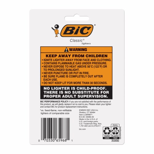 BIC® Value Pack Lighters - Assorted Perspective: back