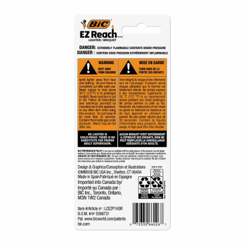 BIC® EZ Reach™ Lighter Wand - Assorted Perspective: back