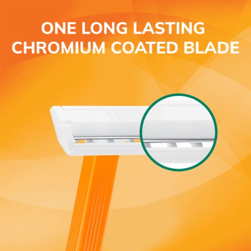 BIC® Sensitive® Single-Blade Disposable Razors Perspective: back