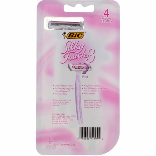 BiC Silky Touch Disposable Razor Perspective: back