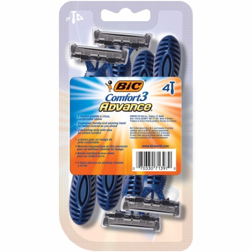 BIC® Comfort 3 Advance® Disposable Razors Perspective: back