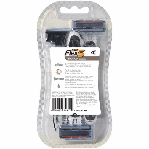 BIC® Flex 5 Ultra-Thin Blade Razors Value Pack Perspective: back