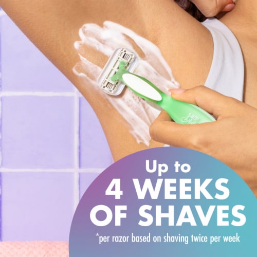 BIC® Soleil® 3 Sensitive Razors Perspective: back