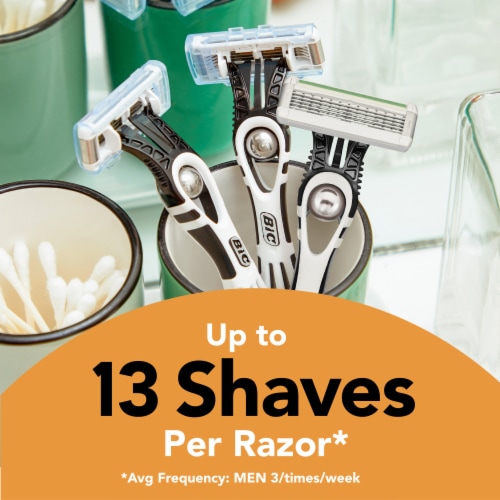 BIC® Flex 5™ Sensitive Men's Razors Perspective: back