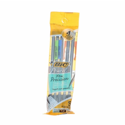 BIC Pencil Xtra Precision Mechanical Pencil, Clear Barrel, Fine Point Perspective: back