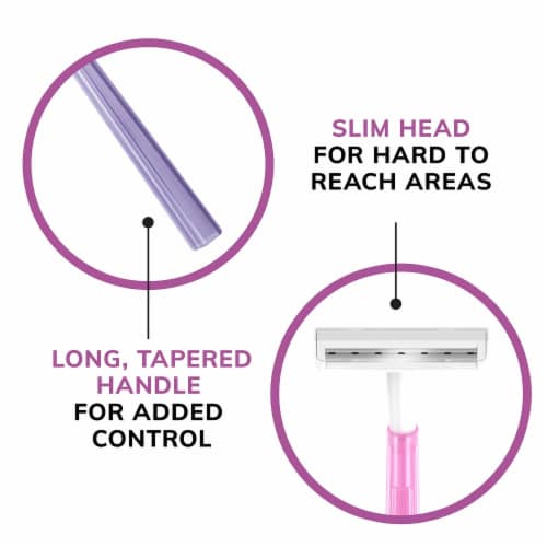 BIC® Silky Touch Disposable Razors Perspective: back