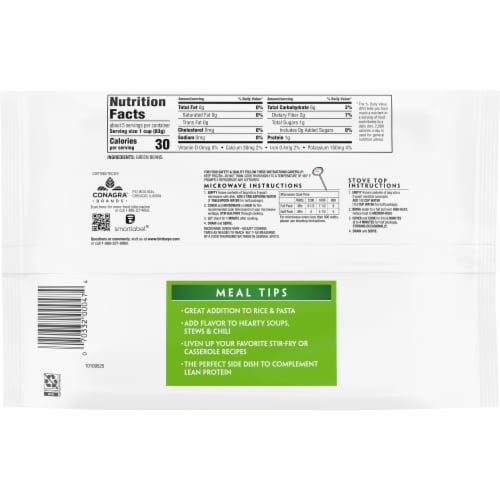 Birds Eye® C&W Frozen French Cut Green Beans Perspective: back