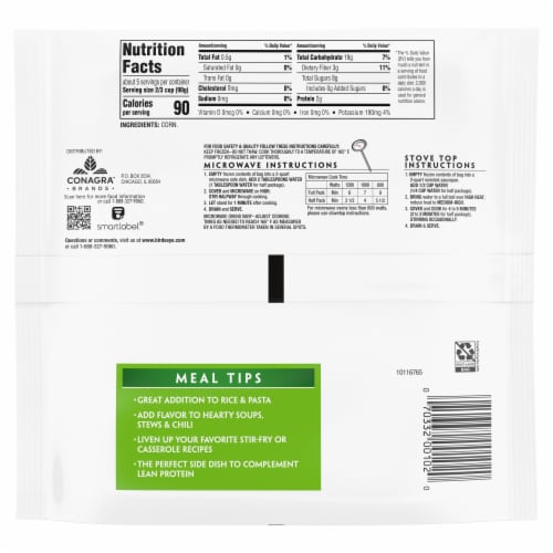 Birds Eye® C&W® Frozen Petite White Corn Perspective: back