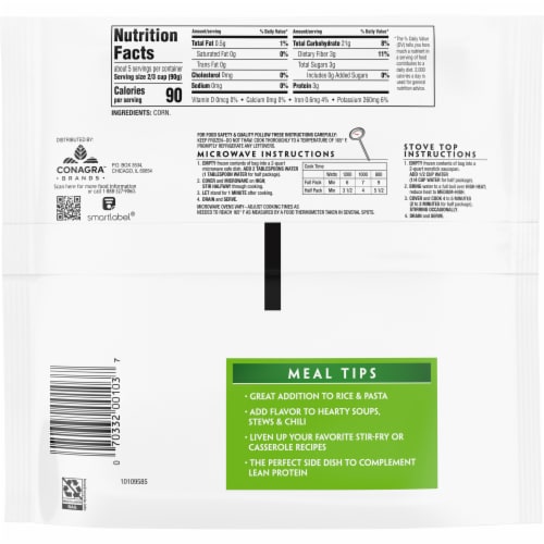 Birds Eye® C&W® Frozen Petite Sweet Corn Perspective: back