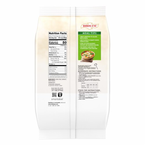 Birds Eye® C&W Ultimate Petite Frozen Mixed Vegetables Perspective: back