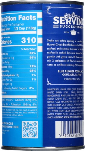 Blue Runner® Creole Etouffee Base Crawfish, Seafood and Rice Perspective: back