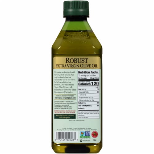 Pompeian® Robust Extra Virgin Olive Oil Perspective: back