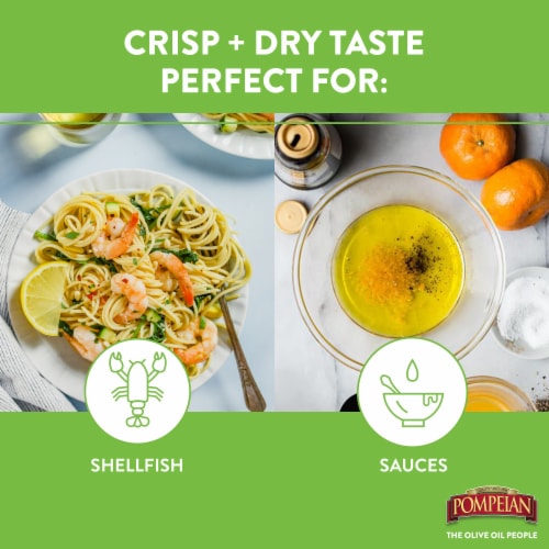 Pompeian White Wine Vinegar Perspective: back