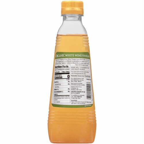Pompeian Organic White Wine Vinegar Perspective: back