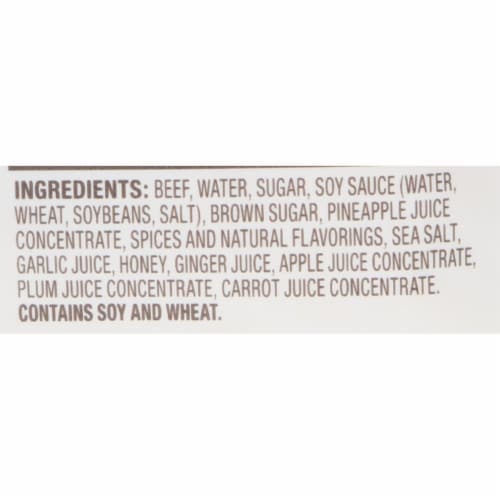 Oberto Teriyaki Beef Jerky Perspective: back