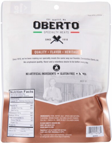 Oberto® Classic Recipe Smoked Sausages Perspective: back