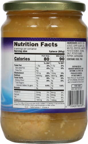 Rokeach® Gourmet Sweet Gefilte Fish Perspective: back