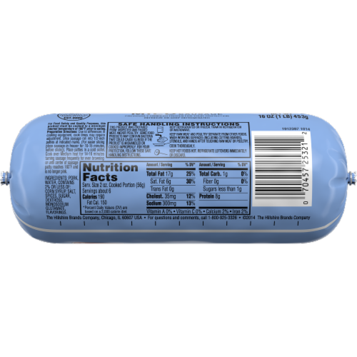 R.B. Rice® Mild Pork Sausage Roll Perspective: back