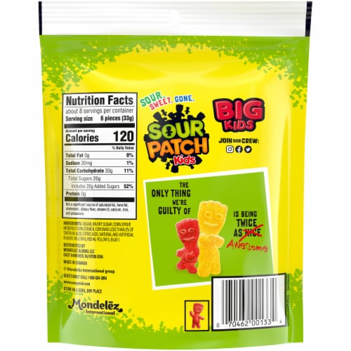 Sour Patch Big Kids Soft & Chewy Candy Perspective: back