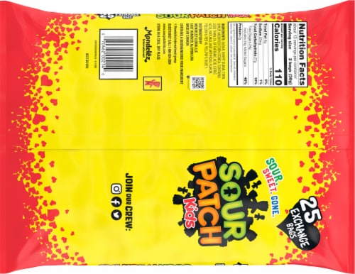 Sour Patch Kids Soft & Chewy Candy Treat Bags Perspective: back